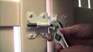 How to Adjust Your PVC Fence Gate in Under 3 Minutes [upl. by Aibsel]