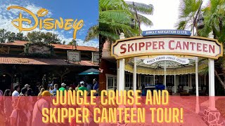 Disney Jungle Cruise Ride and Skipper Canteen Tour  SUPER FUN [upl. by Kaiulani]