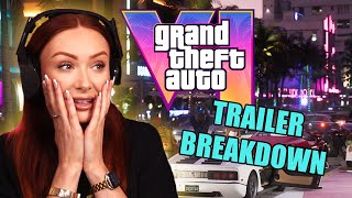 GTA 6 TRAILER REACTION amp BREAKDOWN WE WAITED 10 YEARS FOR THIS   GTA VI [upl. by Yraccaz]