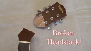 Broken Headstock Repair [upl. by Handal379]