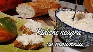 Ridiche neagra cu maioneza  Black radish with mayonnaise [upl. by Attesor662]