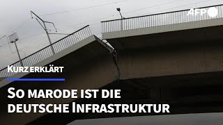 Kurz erklärt So marode ist Deutschlands Infrastruktur  AFP [upl. by Abbie683]