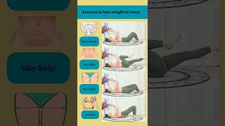 Exercise to lose weight at home🏠 fitness workout bellyfat exercise loseweight weightloss home [upl. by Lemar671]