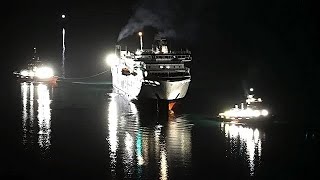 NZ Interislander Ferry “Aratere” Refloated [upl. by Nnair]