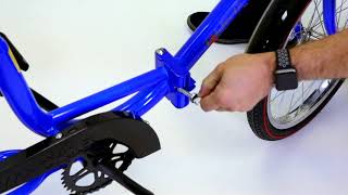 How to Fold and Unfold a Worksman Folding Tricycle  eSpecial Needs [upl. by Gwennie]