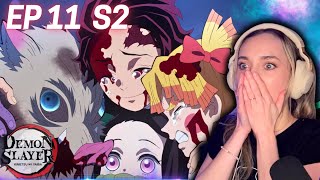 Season Finale DEMON SLAYER REACTION S2 Ep11 Entertainment District quotNo Matter How Many Livesquot [upl. by Oria260]