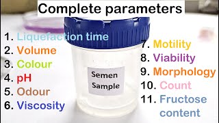 Semen Analysis Test Lab  Complete Video [upl. by Ninnette964]