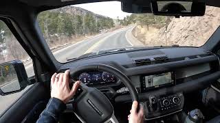 2024 Land Rover Defender 110 P400 S 30L POV Canyon Drive [upl. by Callas]