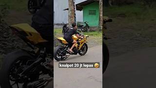 knalpot ninja h2 lepas karena ngebut ngejar beat [upl. by Appolonia]