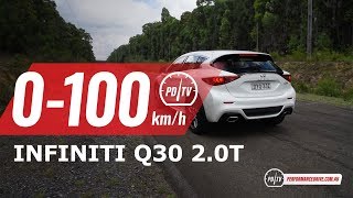 2019 Infiniti Q30 20T 0100kmh amp engine sound [upl. by Katzir]