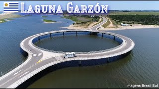 PUENTE CIRCULAR LAGUNA GARZÓN  Uruguay Aérea Drone ©Todos Direitos Reservados [upl. by Elder]