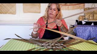 Artist Riwa weaving a Wahakura [upl. by France]