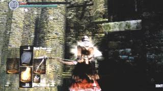 Dark Souls  Killing the Hellkite Dragon using a Dragonslayer Greatbow  Gameplay [upl. by Yttel]