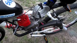 Motorized bike with shift kit [upl. by Nonrev]