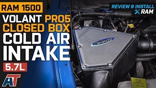 20032008 Ram 1500 Volant Pro5 Closed Box Cold Air Intake 57L Review amp Install [upl. by Duntson]