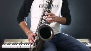 Maneater Tenor Saxophone lesson from SAX SCHOOL [upl. by Torr]