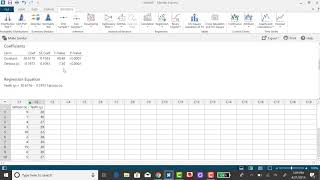 Minitab Express Finding MSE SSE and Se [upl. by Ayekat]