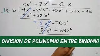 División de polinomios  Ejercicio resuelto [upl. by Ellebana]