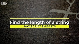 Javascript String Length How to determine the size of a string [upl. by Yar]