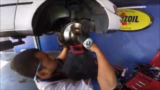 How to replace an axle 93 Toyota Corolla [upl. by Hsima724]