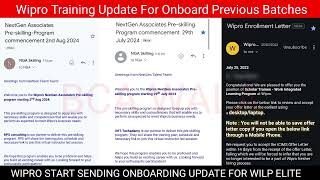 Wipro Onboarding Update [upl. by Lenz]