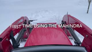 New Mahindra 6065 Pushing Snow [upl. by Hamon]