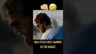 WHEN NEW STACCATO OWNERS GET TO THE RANGE viral shorts staccato train pewpew [upl. by Enaamuj60]