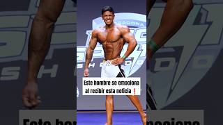 Este culturista se emociona al recibir esta noticia gym fitness bodybuilding culturismo [upl. by Wallford]