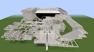 Minecraft コンピュータ制御（風）ピストン圧縮式TNTキャノン（MOD無し配布あり） [upl. by Walden404]