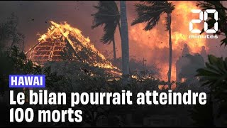 Incendies à Hawaï  Le bilan pourrait atteindre 100 morts les autorités pointées du doigt [upl. by Suoicserp]