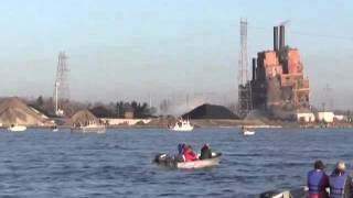 Marysville Michigan Detroit Edison Plant Implosion on M6 Television [upl. by Bailar]