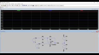 Subtractor using opamp in LTspice Design and simulation [upl. by Blanc]