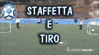 Allenamento Piccoli Amici  02  Staffetta con tiro [upl. by Solenne451]