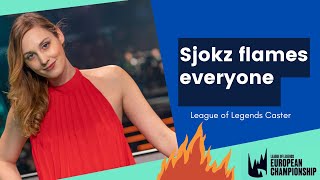 Sjokz flaming LEC players for 256 minutes straight [upl. by Eem]