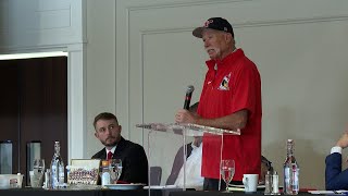 MLB Hall of Famer leads YSU baseball breakfast [upl. by Aniuqal]