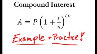 Compound Interest  Easy Example  Practice [upl. by Ardnuyek482]