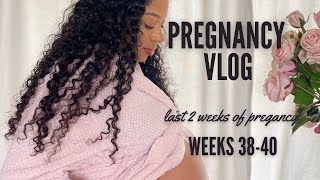 Pregnancy Vlog Weeks 3840  Cervical check  Membrane sweep  Unboxing baby registry gifts [upl. by Notsruht]