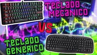 Teclado Mecanico VS Teclado Generico ¿Hay Diferencia [upl. by Trust]