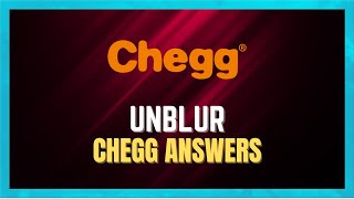 How To Unblur Chegg Answers 2024 [upl. by Steinway320]