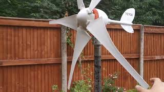 Exx027 Wind Turbine Generator  Unboxing amp Product Review  Triphase AC w Rectifier DC  Energy [upl. by Nairahcaz379]