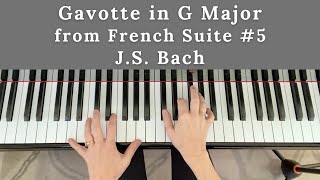 Gavotte from French Suite No 5 in G Major by J S Bach BWV 816 [upl. by Guenna22]