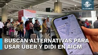 “Ahora tendré que saludar de beso al de Uber” usuarios se las ingenian para salir del AICM [upl. by Edny]