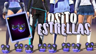 💙COMBINACIONES CON LAS PANTUFLAS OSITO ESTRELLAS  FREE FIRE  Ania FF💙 [upl. by Delanie248]