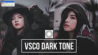 Cara Edit Foto VSCO ala SELEBGRAM  DARKTONE [upl. by Arahs929]