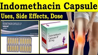 Indomethacin capsule ip 25  Indomethacin tablet 25 mg  Indocap capsule Uses  dosage side effects [upl. by Lagas]