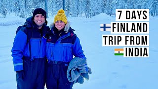 India To Finland 7 Days Travel Plan  How to Plan Trip to Lapland Finland In Winter  In Hindi [upl. by Anauqcaj]