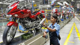 Bajaj Motorcycles Factory 2024 Manufacturing Indian Bike BAJAJ – Production amp Assembly line [upl. by Htaeh]