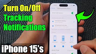 iPhone 1515 Pro Max How to Turn OnOff Tracking Notifications [upl. by Zielsdorf486]