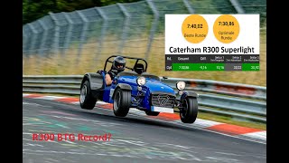 BTG 740  Caterham R300 Superlight  Nürburgring Nordschleife  R300K Lap Record [upl. by Ecined]