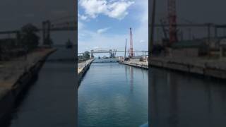 Soo Locks Michigan 2024 youtubeshorts travel soolocks locks michigan boat water lake tour [upl. by Iline102]